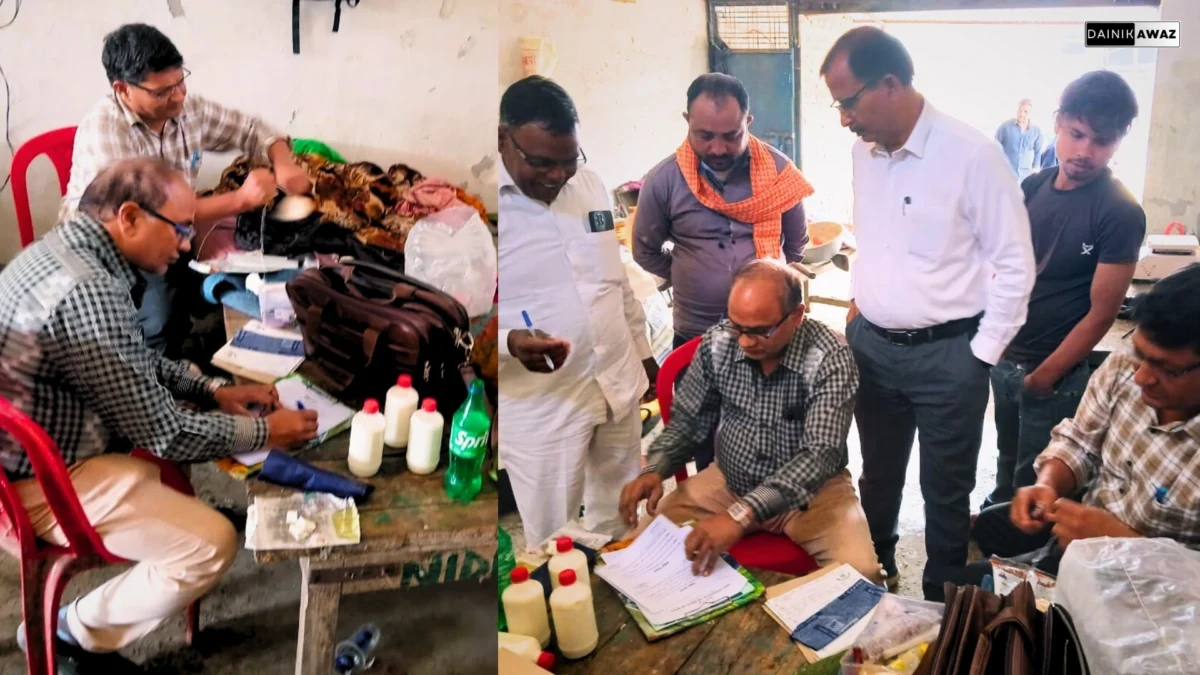 खाद्य विभाग की छापेमारी में 720 किलो नकली बेसन जब्त