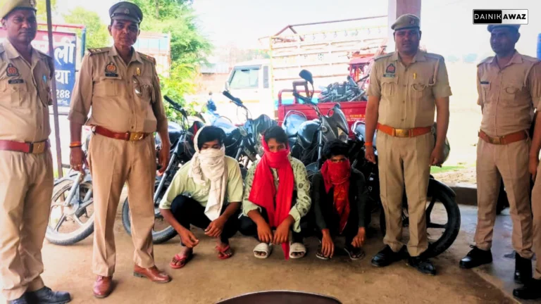 Deoria News: सात बाइक, तीन चोर, एक खुलासा- देवरिया पुलिस की कामयाबी