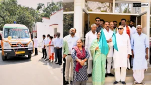 Deoria News: सूर्य प्रताप शाही और विजय लक्ष्मी गौतम ने 20 नई एंबुलेंस को दिखाई हरी झंडी