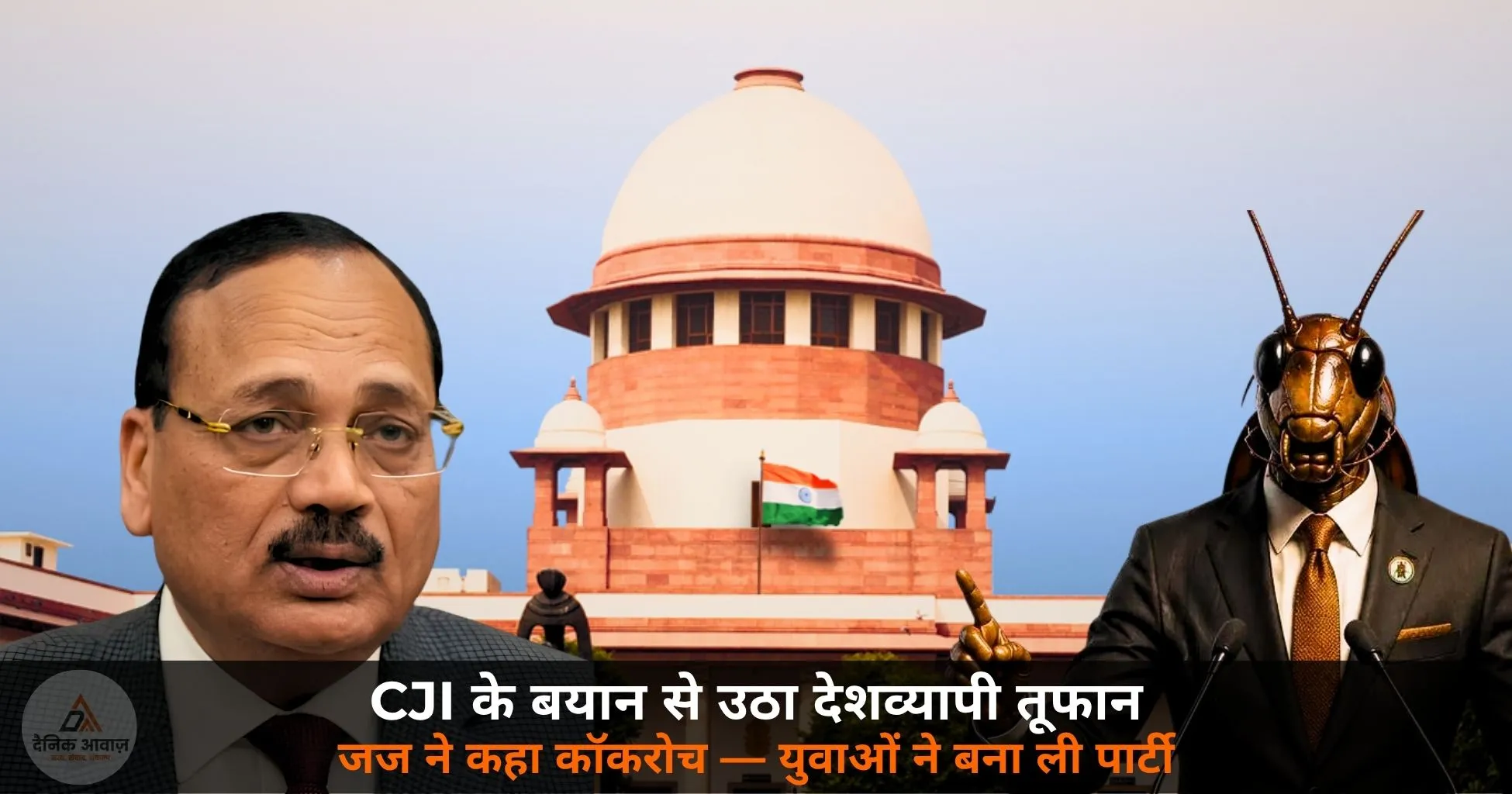 Cockroach Janta Party India youth protest CJI remark 2026