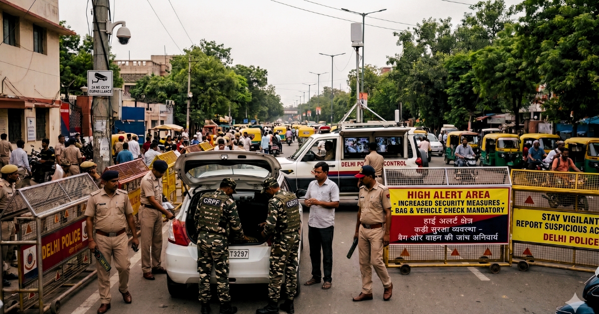Delhi police and Security forces are alert deployment